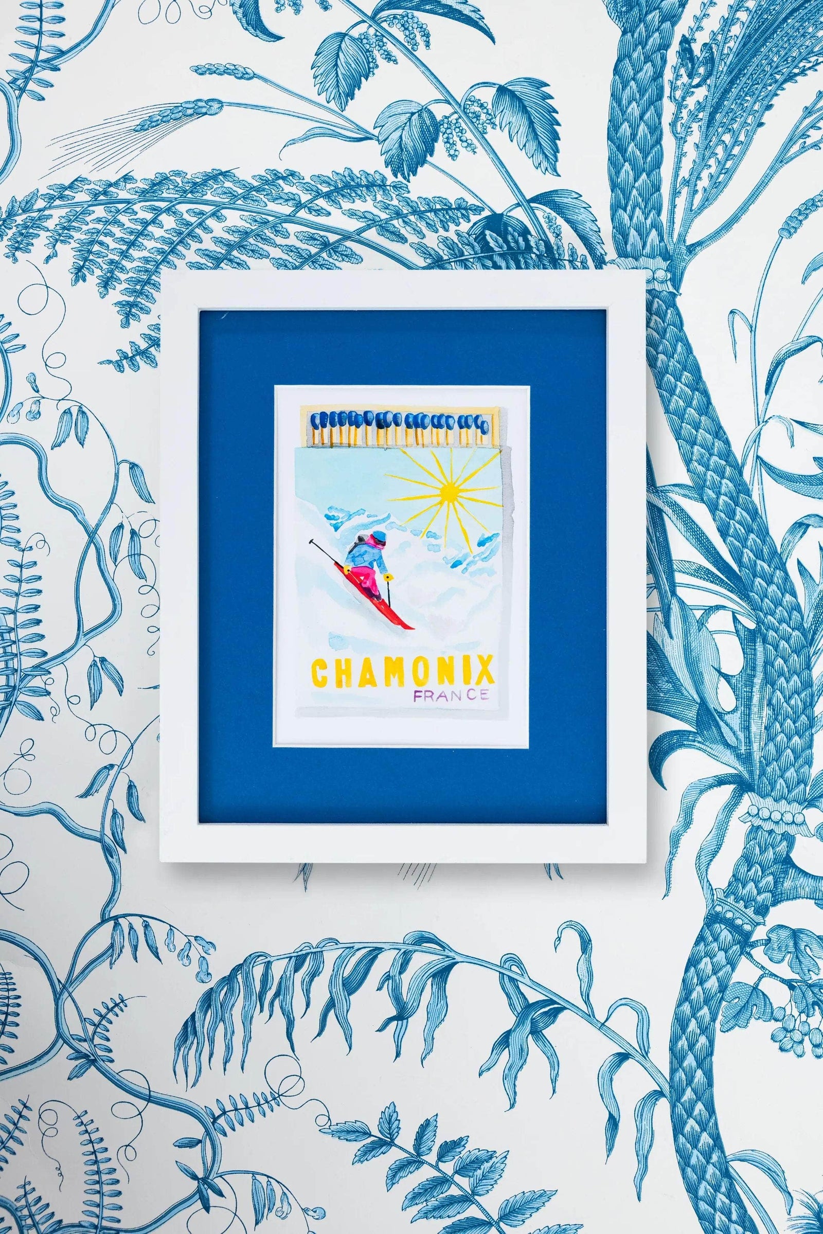 Chamonix Matchbook Art Print