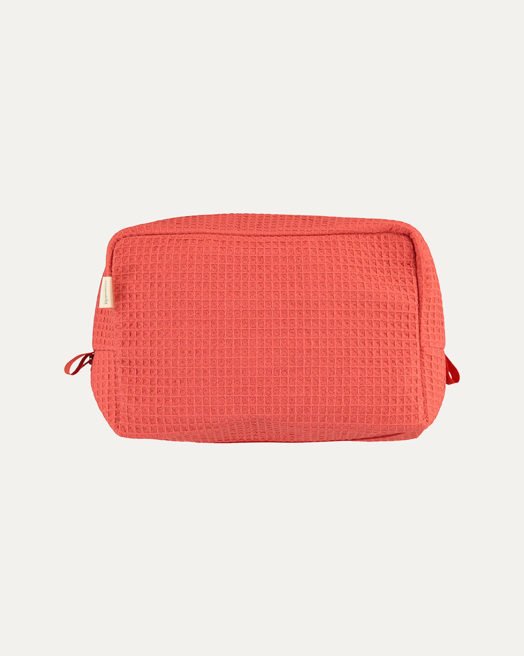 Terracotta Waffle-Cotton Toiletry Bag