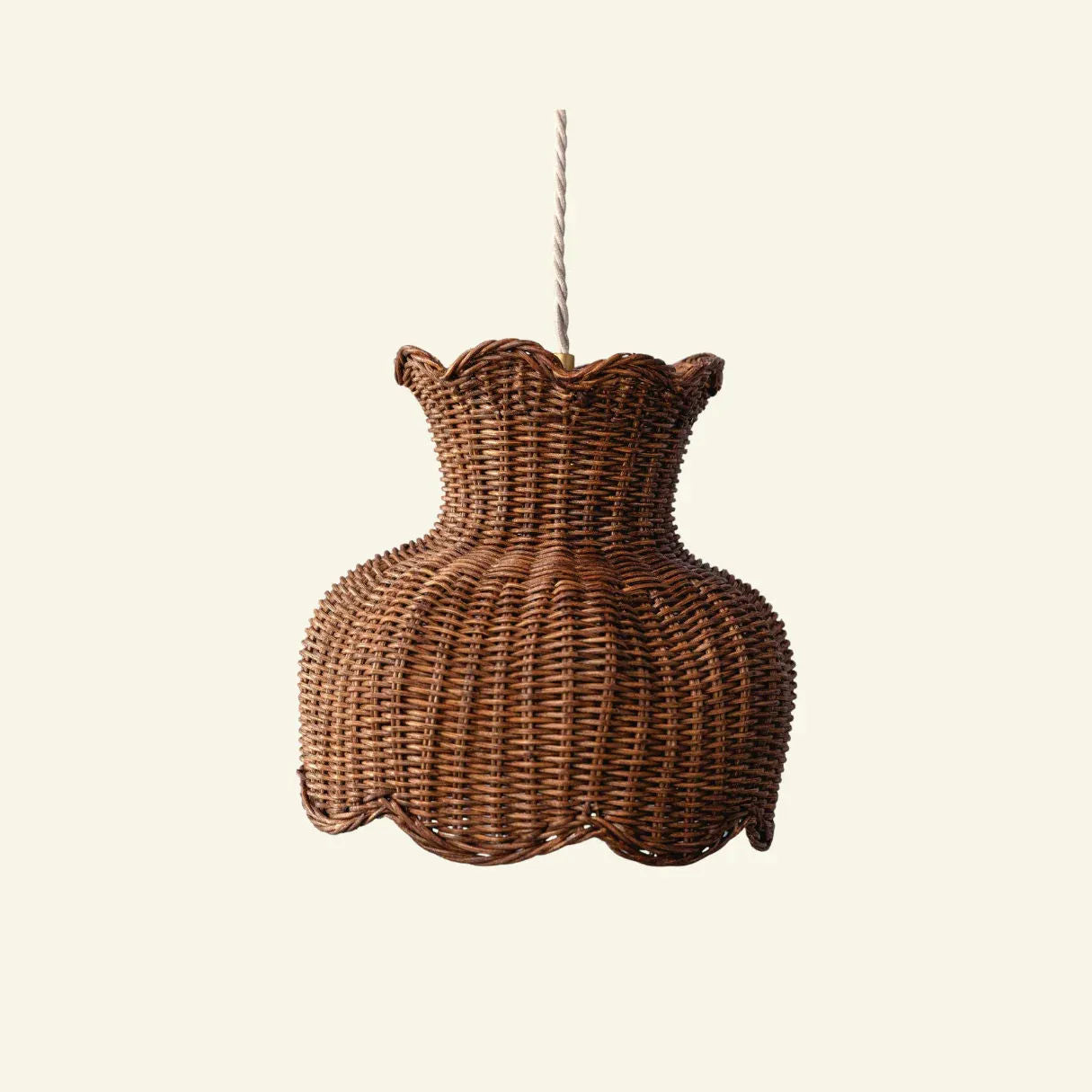 Anar Rattan Pendant Shade (Small Teak)