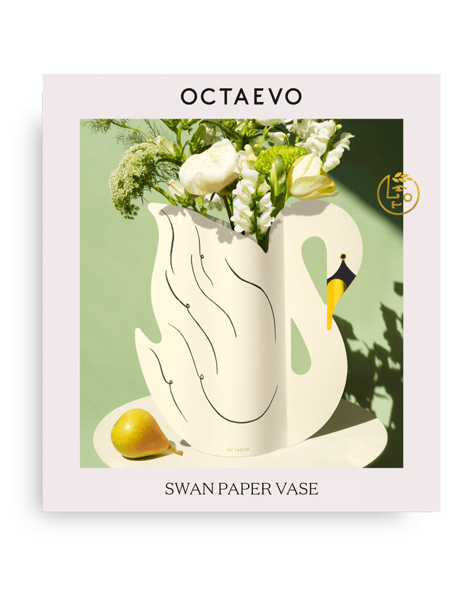 Swan Paper Vase
