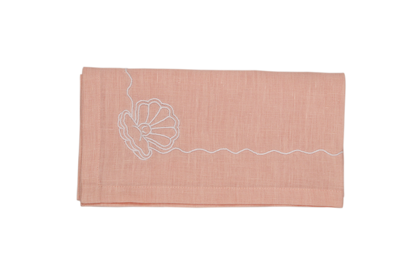 Embroidered Linen Napkins (Set of 4) 18×18 in