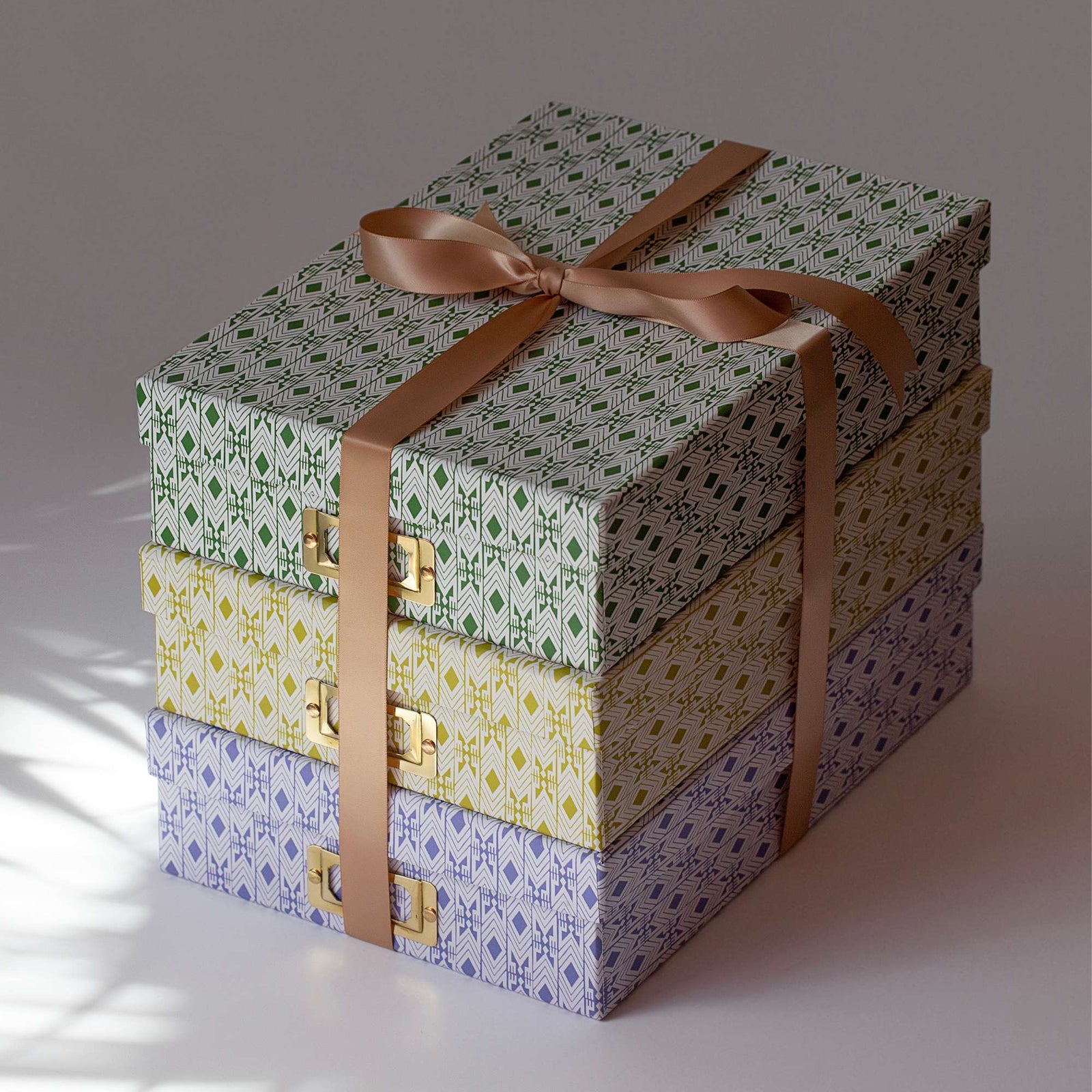 Tijan Nori Green Lidded Portfolio Box