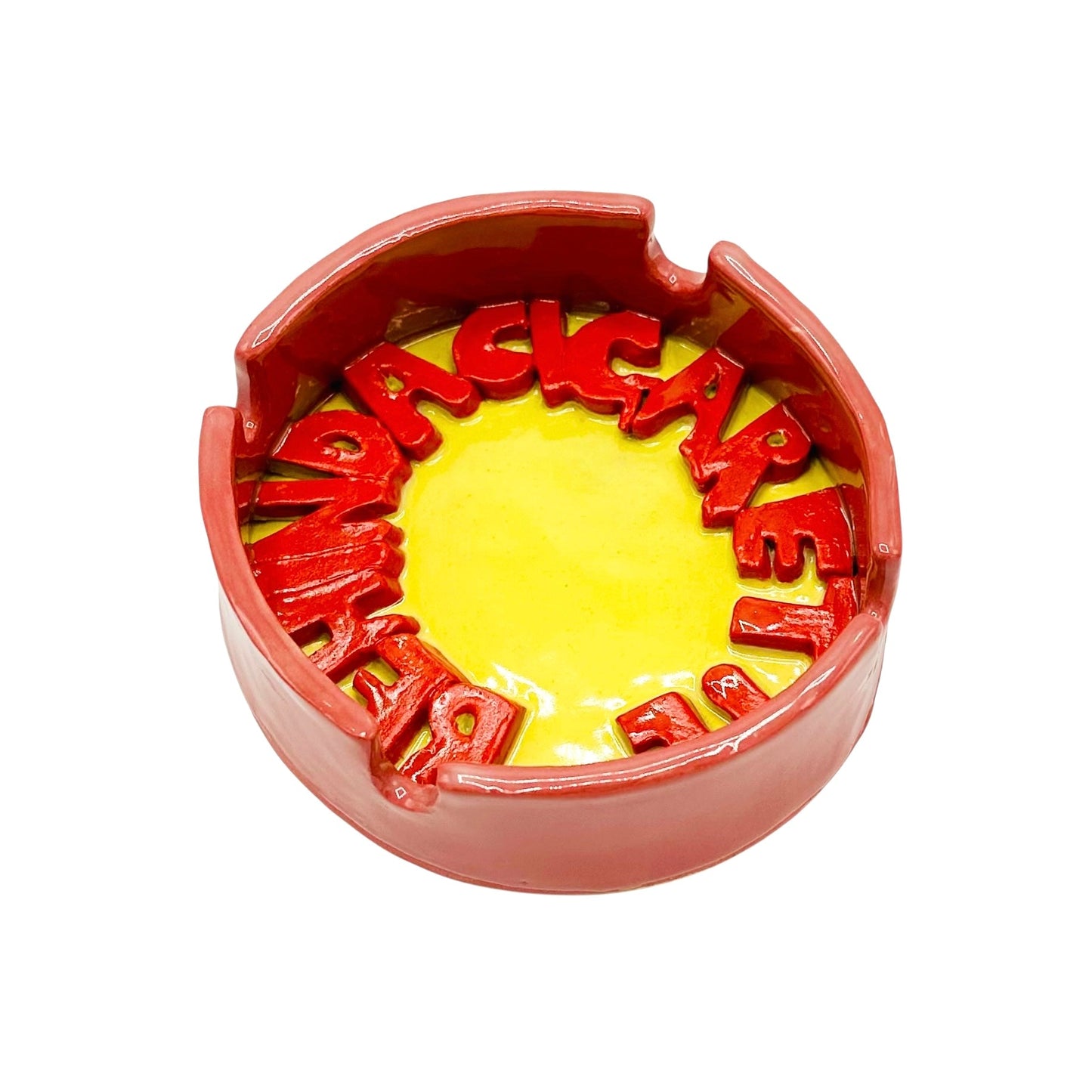 Behind A Cigarette Ashtray