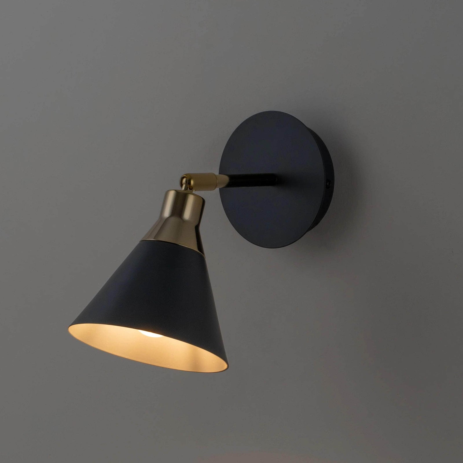 Charcoal Cone Wall Light