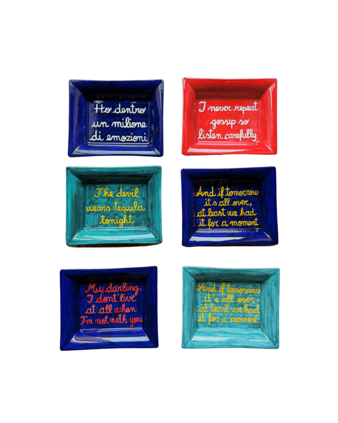 Sveva's Home Ceramic Ashtray "Born to drink... forced to work!"