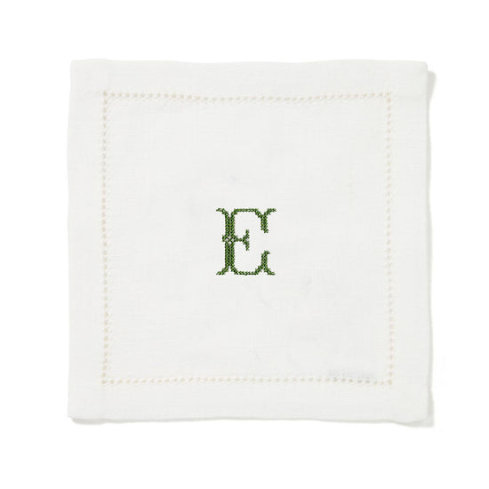 Set of 6 Hemstitch Square Cocktail Napkins