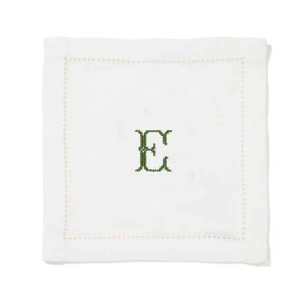 Set of 6 Hemstitch Square Cocktail Napkins
