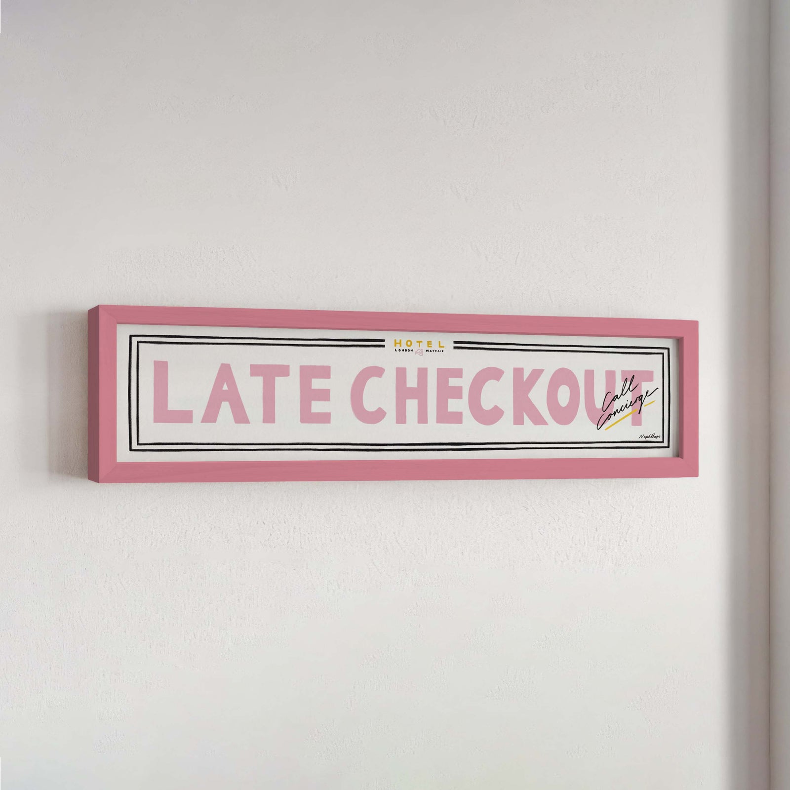 Late Checkout Panoramic Framed Print