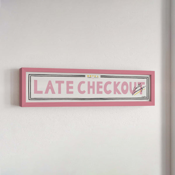 Late Checkout Panoramic Framed Print