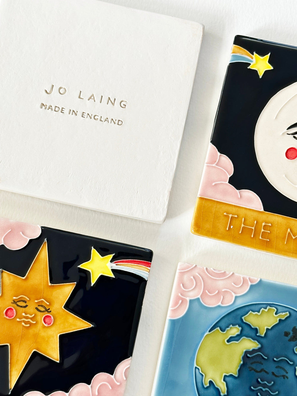 Tarot Ceramic Coaster Set