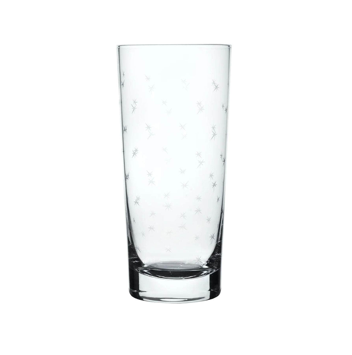 A Set Of Four Crystal Highballs with Spears Design