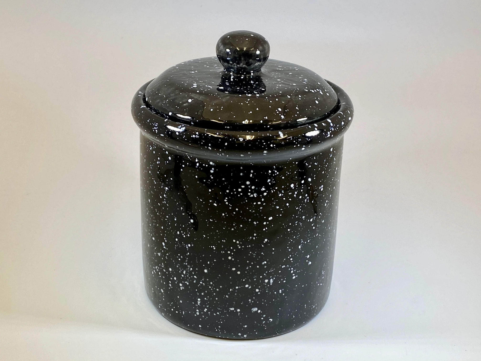 Speckled Black Canister