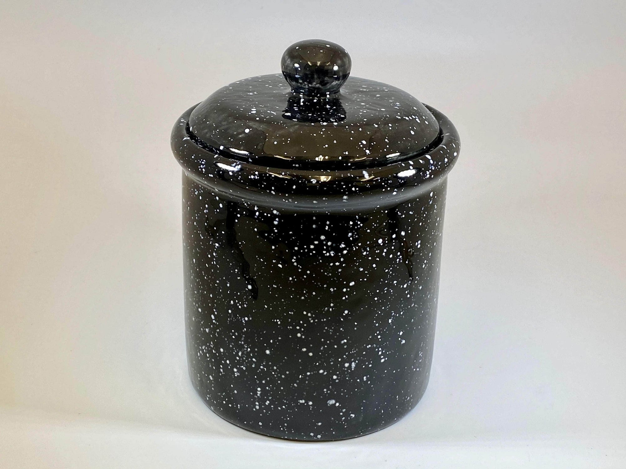 Speckled Black Canister