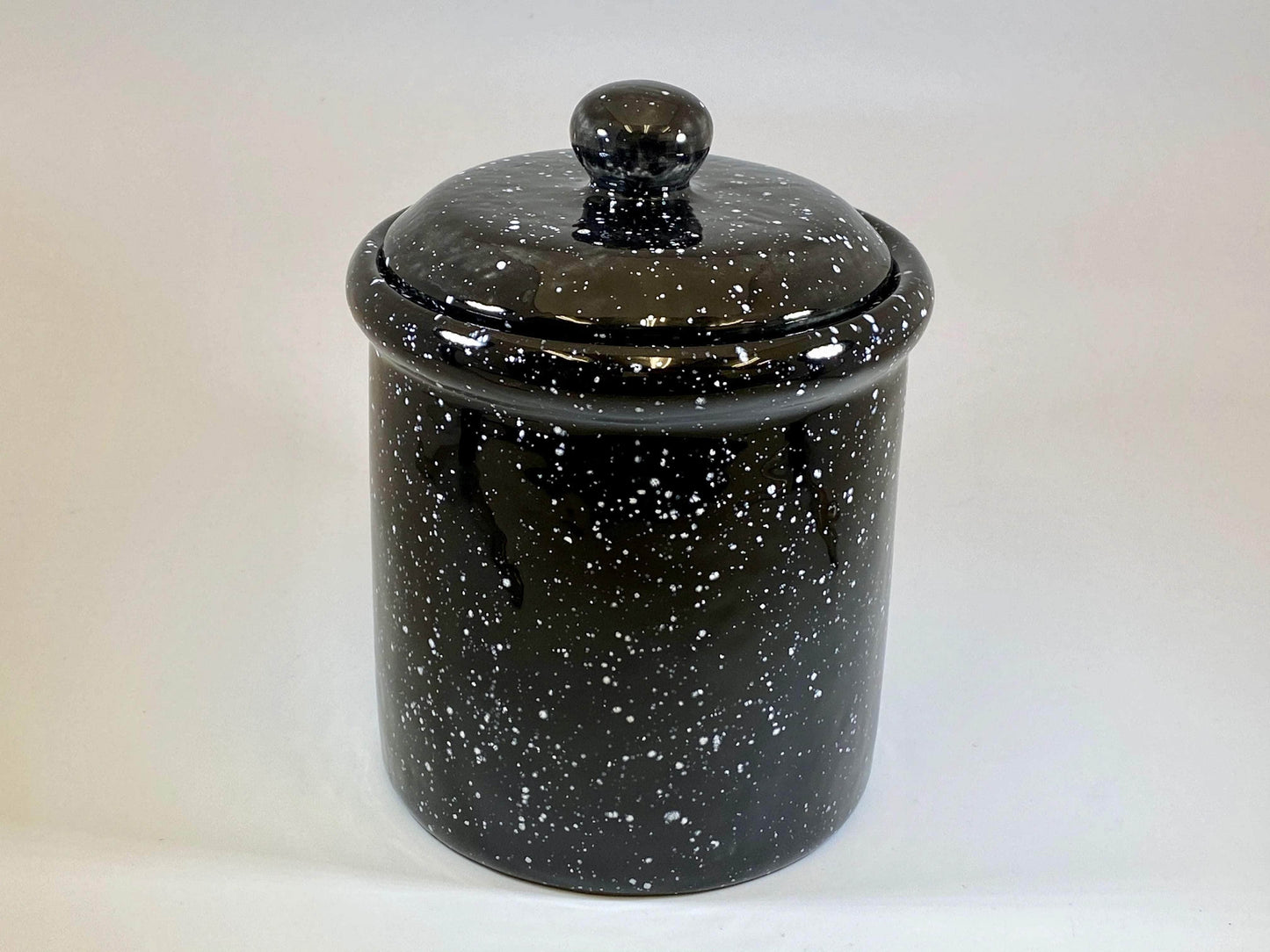 Speckled Black Canister