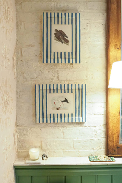 Antique Bird in Hand Painted Frame