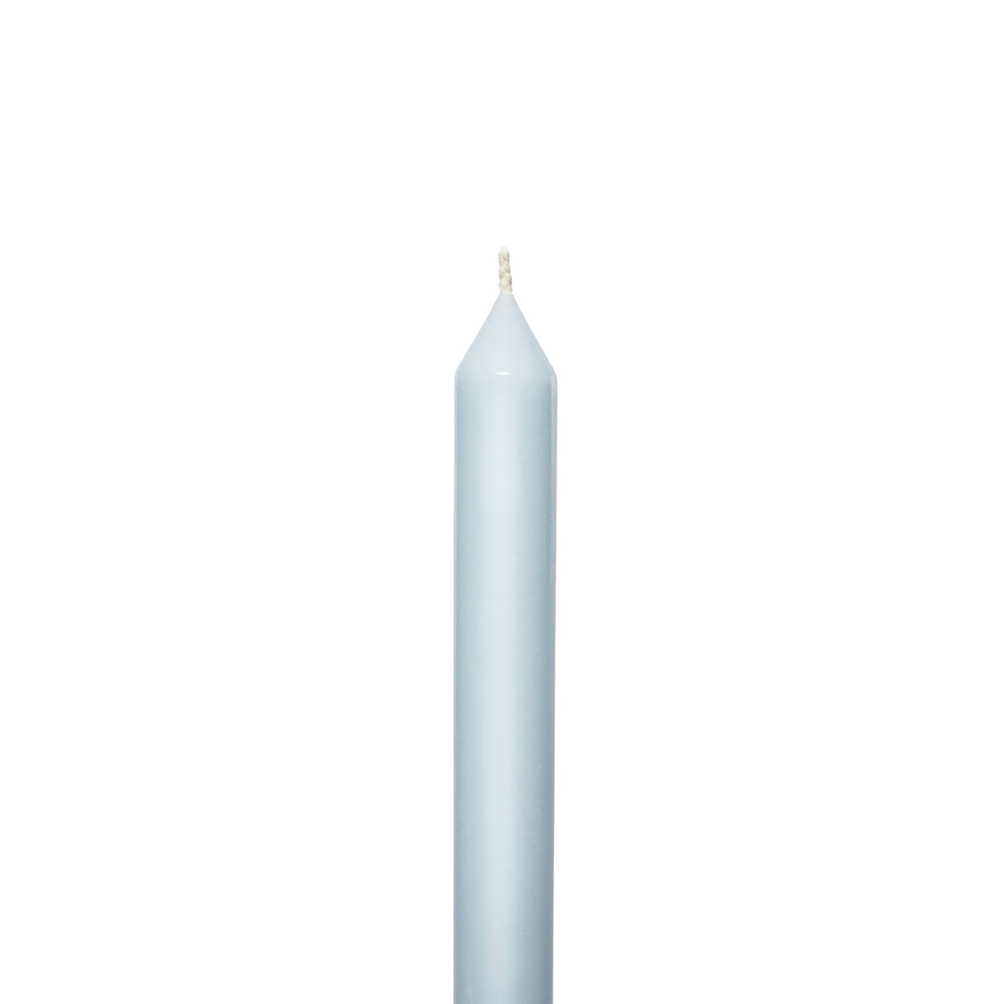 Milky Blue Tapered METRE Candle Pair