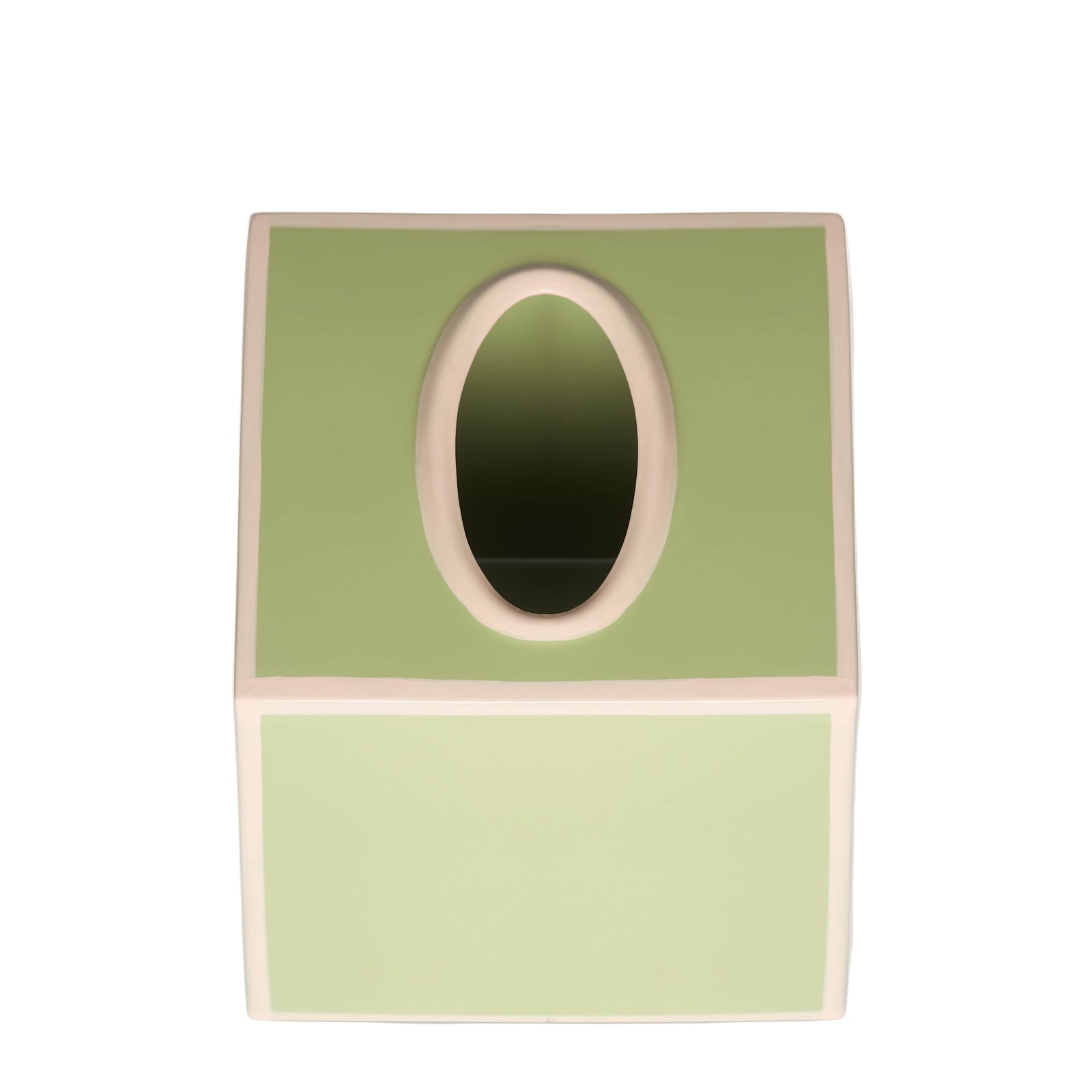 Tissue Box Cover | Sage Green and Blush