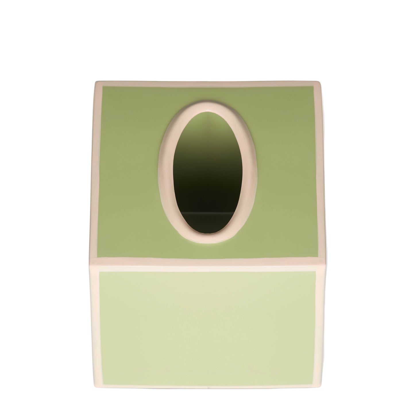 Tissue Box Cover | Sage Green and Blush