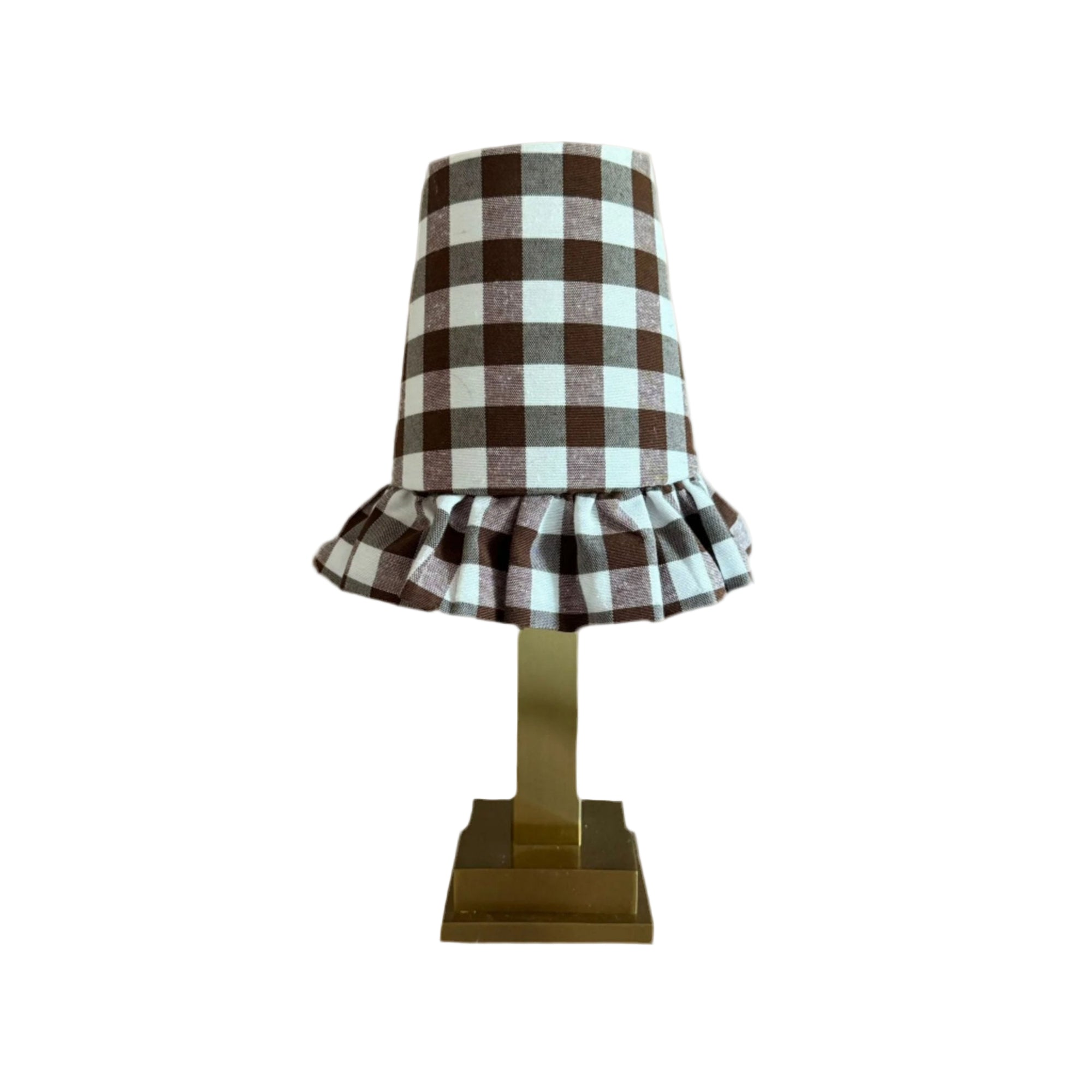 Philia Table Lamp Gingham Ruffle