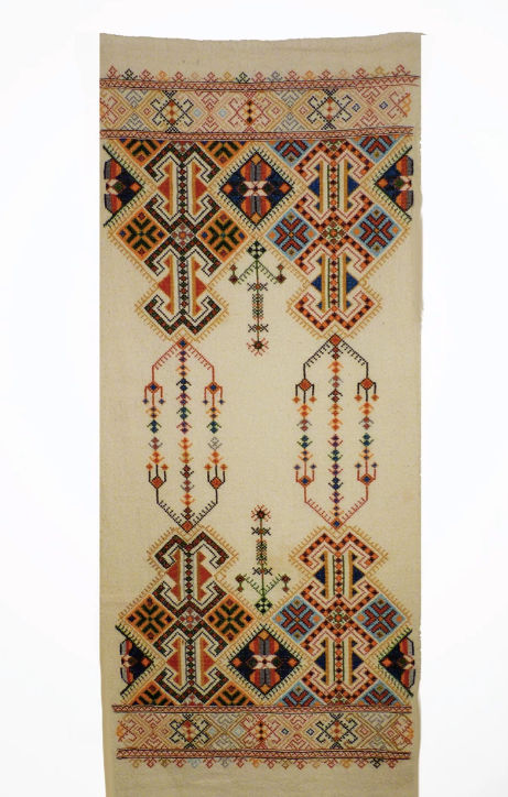 Rare, Antique, Hand-Loomed, Hand-Embroidered Wall Hanging from Crete