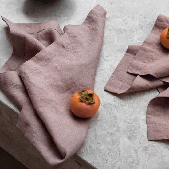 100% Linen Table Napkins - Lavender (Set of Four)