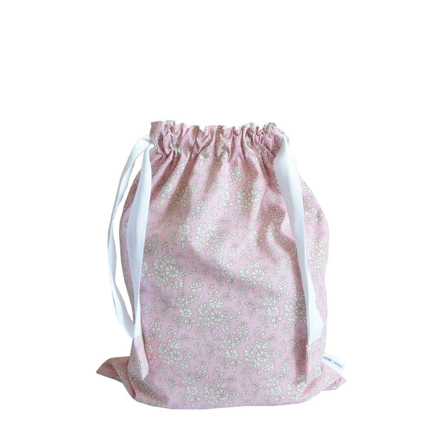 Drawstring Bag Made With Liberty Fabric Capel Pink