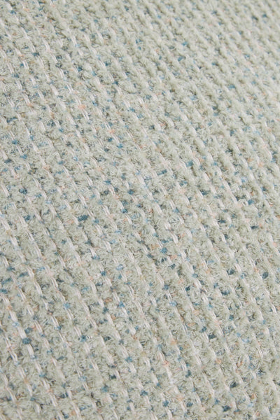 Plush Cushion Cover - Light Green