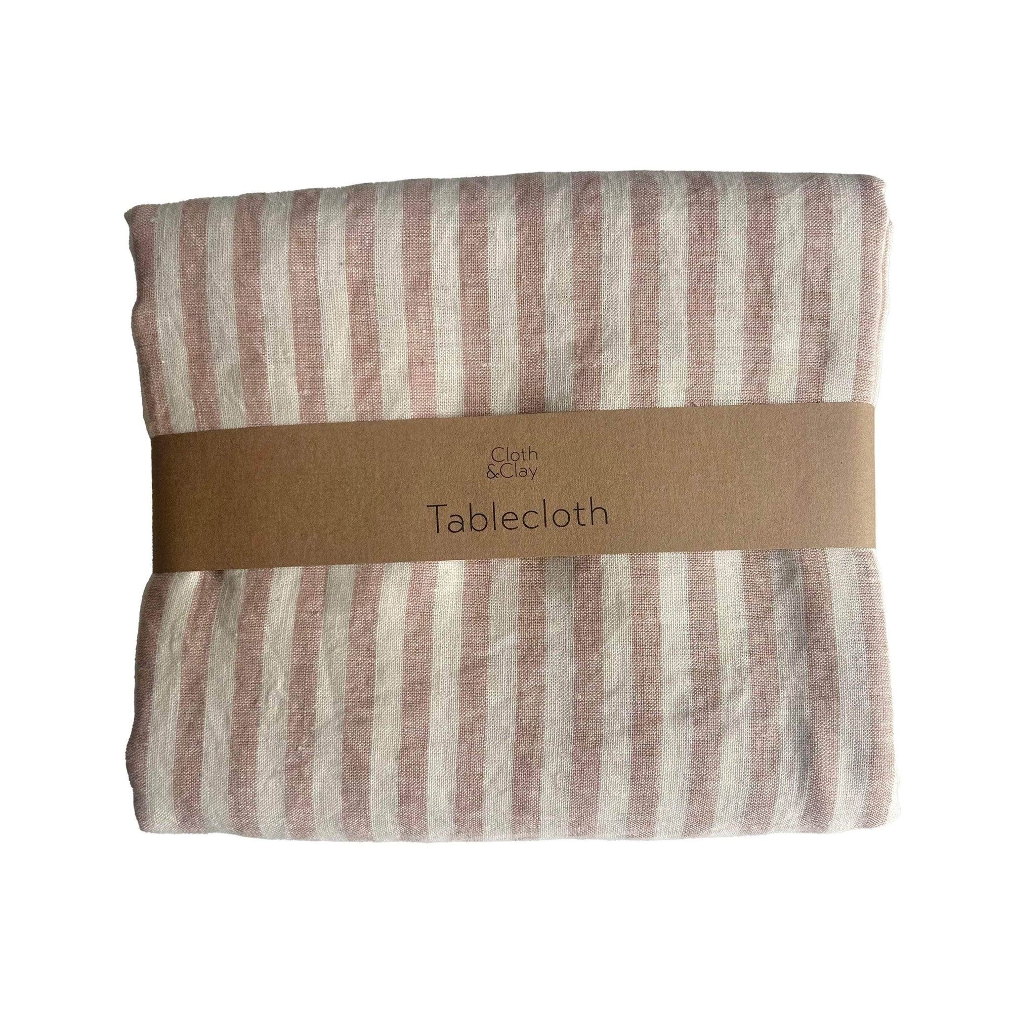 Linen Stripe Tablecloth