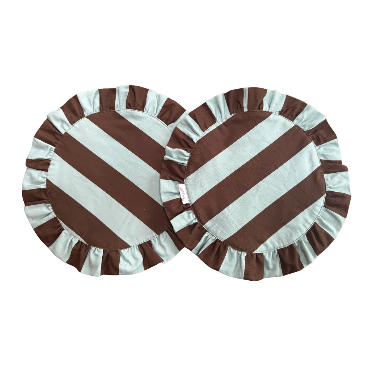 Darcy Placemat Brown/Blue Stripes