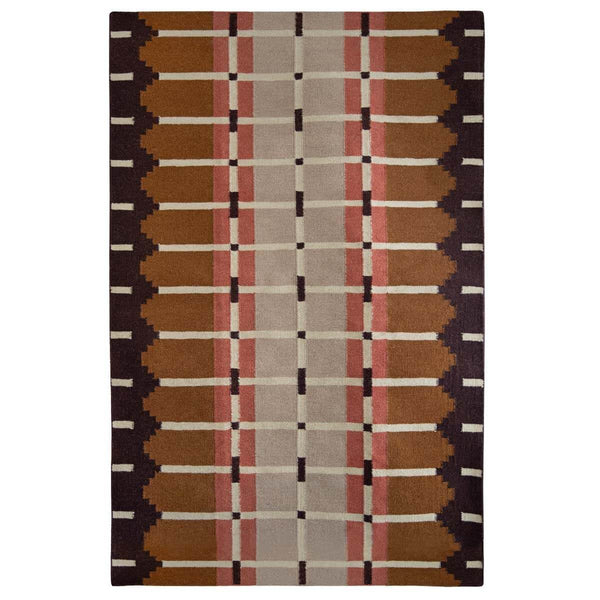 Corbie Flatweave Rug - Taupe Brown