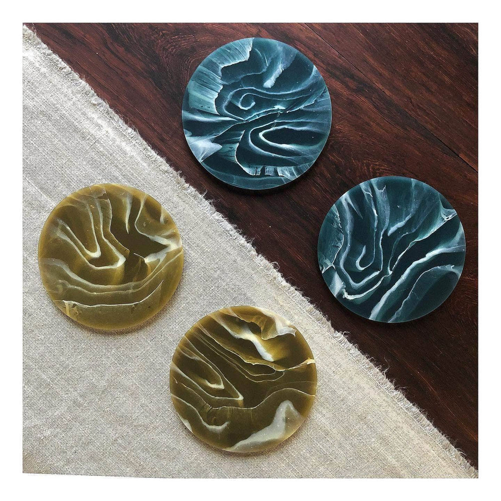 Recycled Plastic Coaster Ripple Ocean