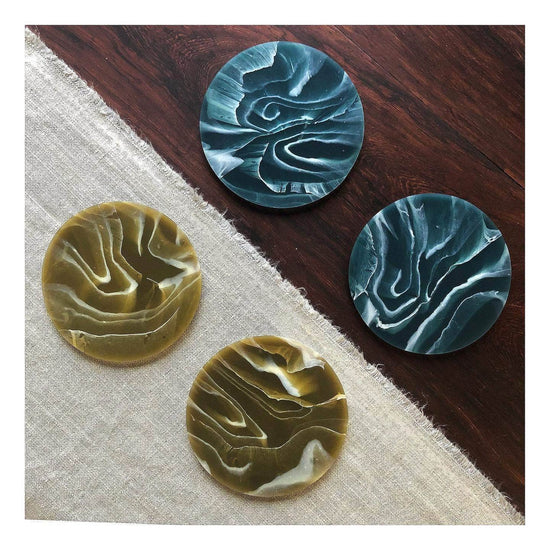 Recycled Plastic Coaster Ripple Ocean