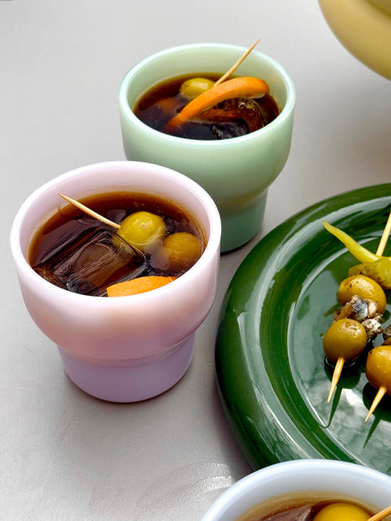 Brisita Glass Cup - Light Pink