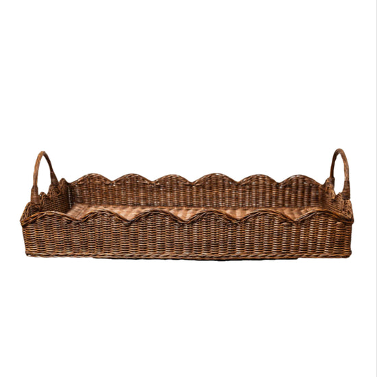 Big Scalloped Tray (Teak)