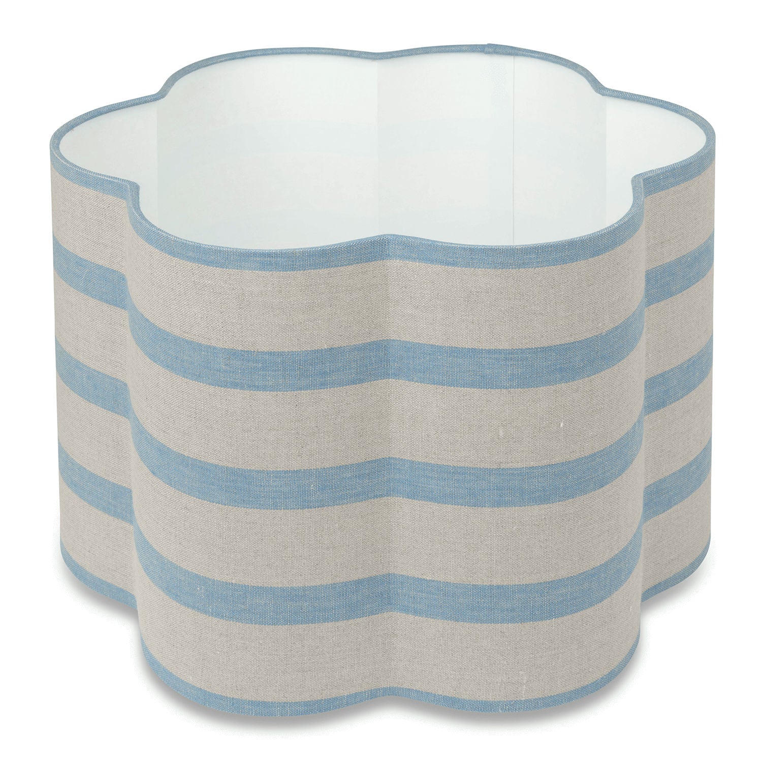 Made to Order Daisy Lampshade in Bold Stripe Linen