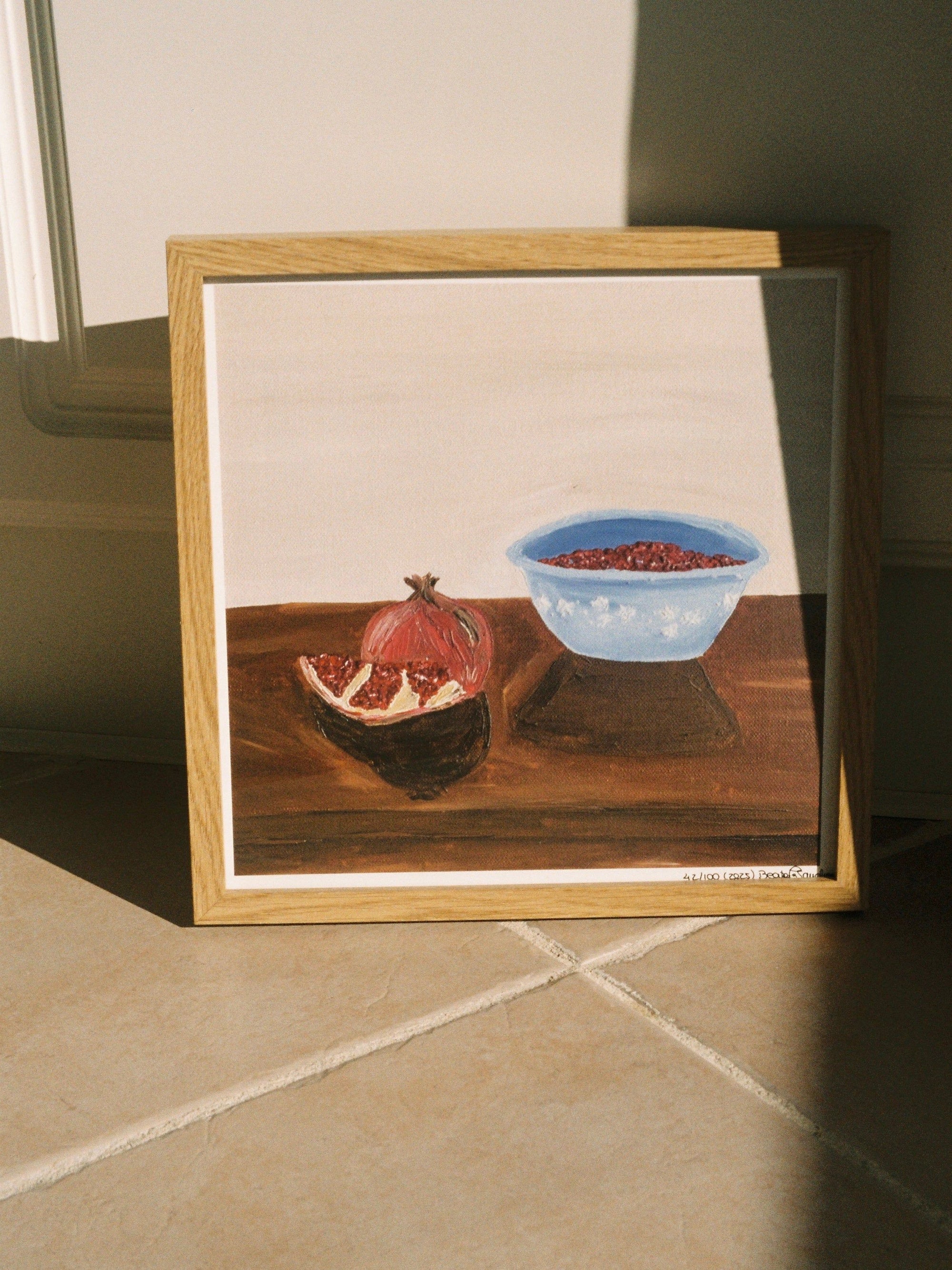 Peeled Pomegranate Fine Art Print