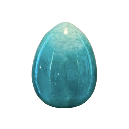Anthologist Glass Easter Egg, Turquoise Medium