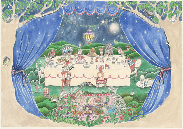 Once Upon A Feast - At Night - Fine Art Print-