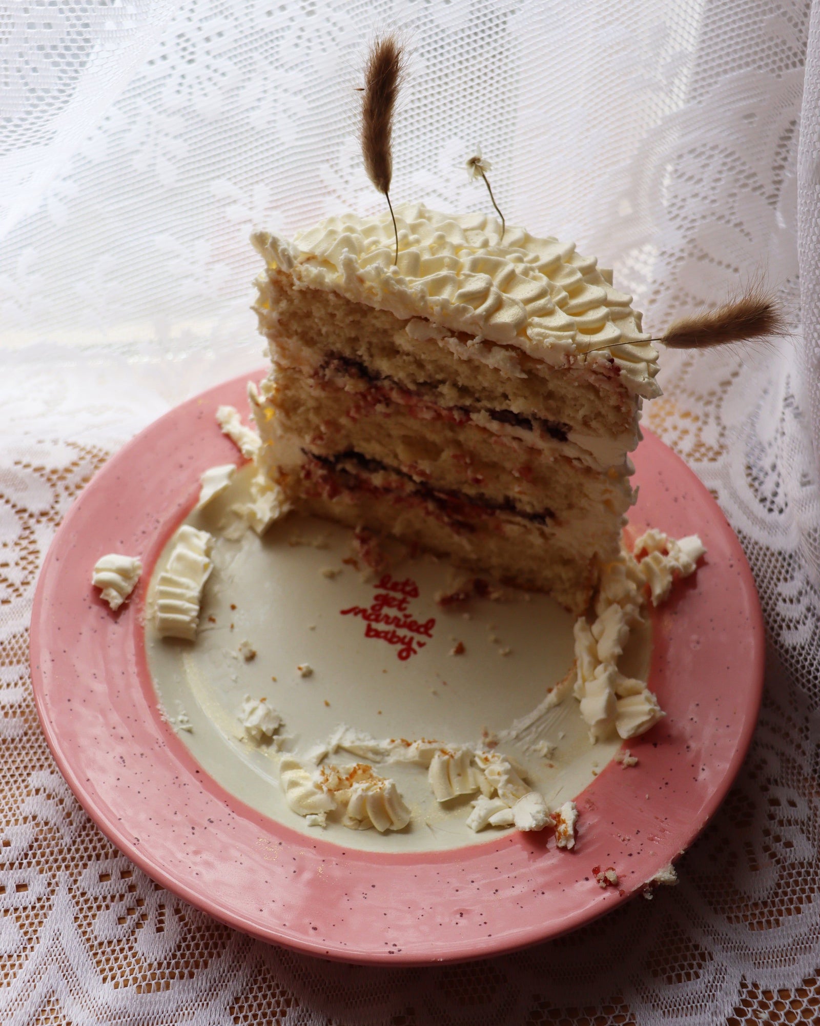Custom Hand-Painted Scalloped Cake Plate