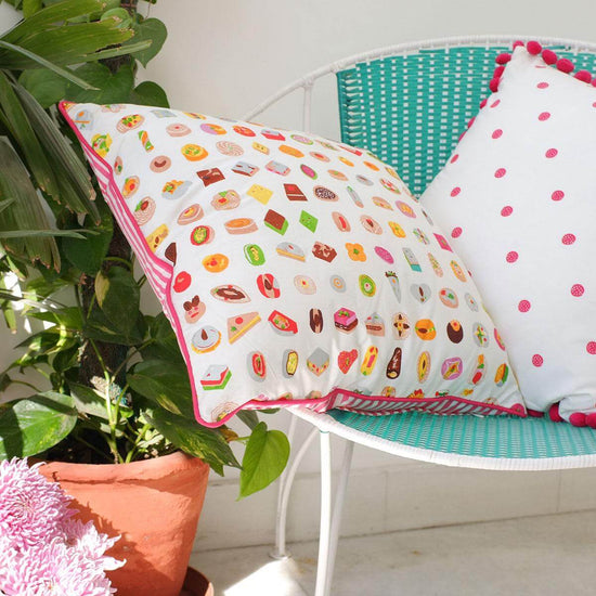 Pink Mithai Cushion Cover