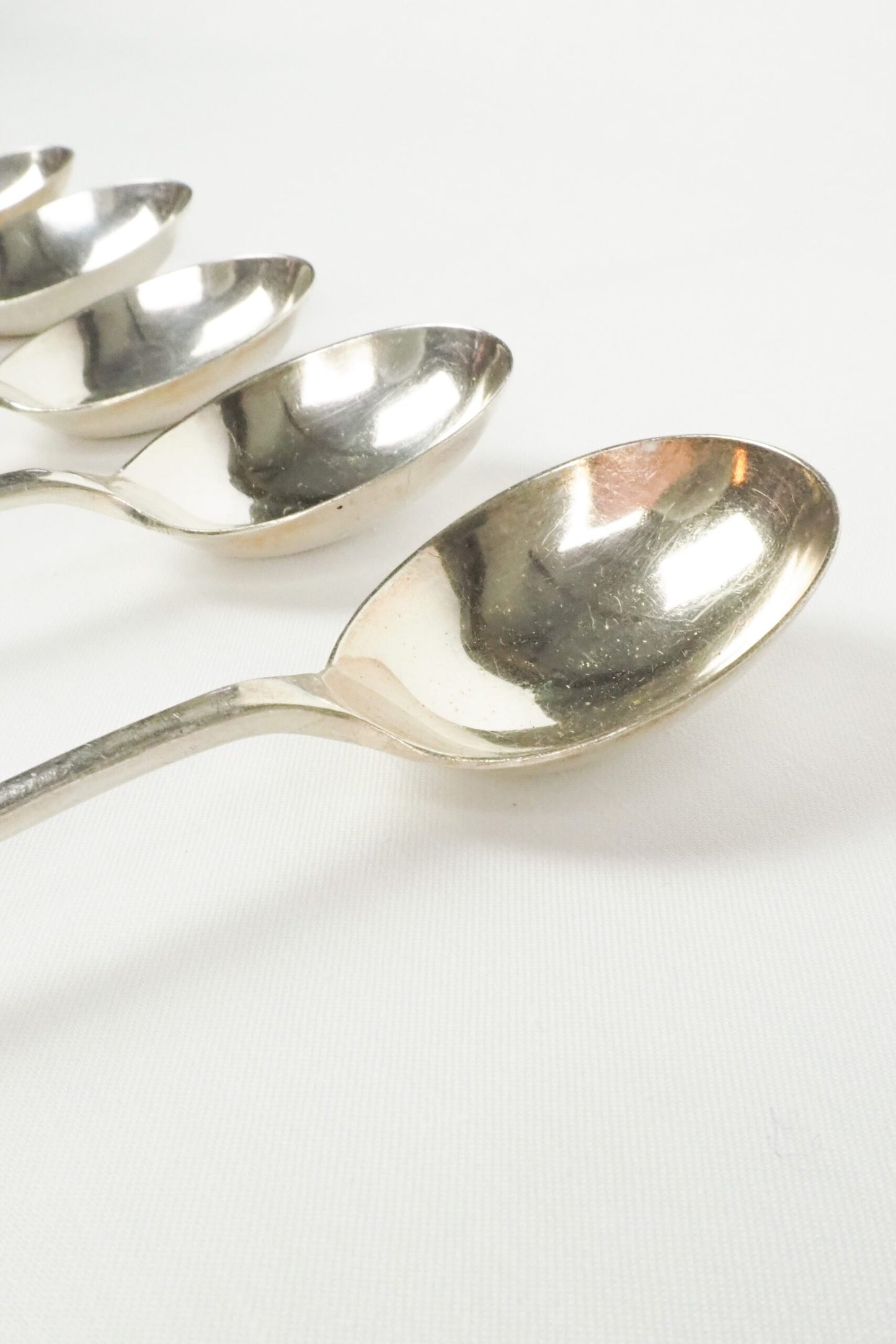 Antique Silver Plate Soup Spoons