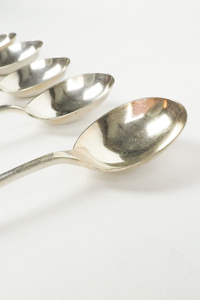 Antique Silver Plate Soup Spoons