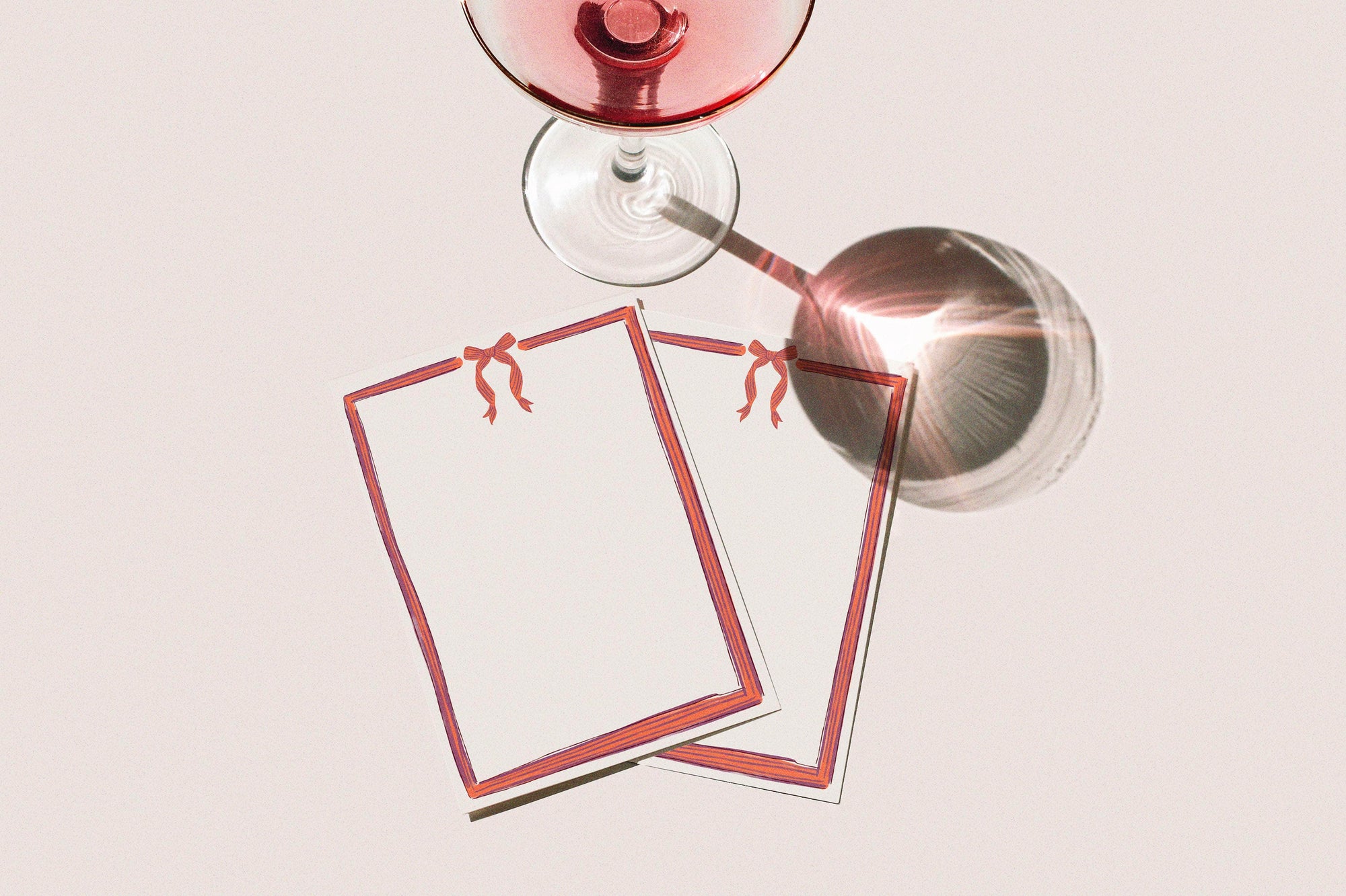 Raspberry Ripple Menu - Set of 10