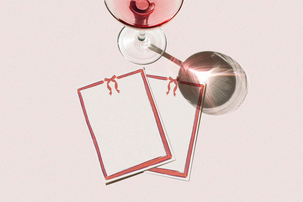 Raspberry Ripple Menu - Set of 10
