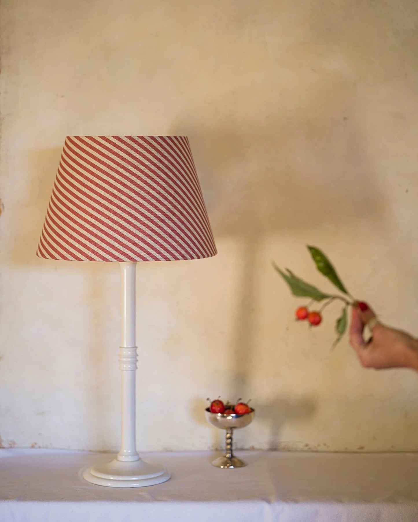 The Linen Card Lampshade In Crabapple