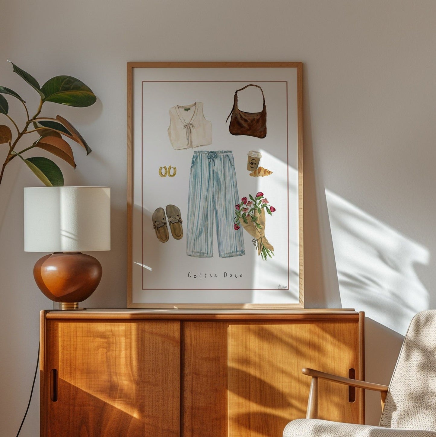 Coffee Date Art Print