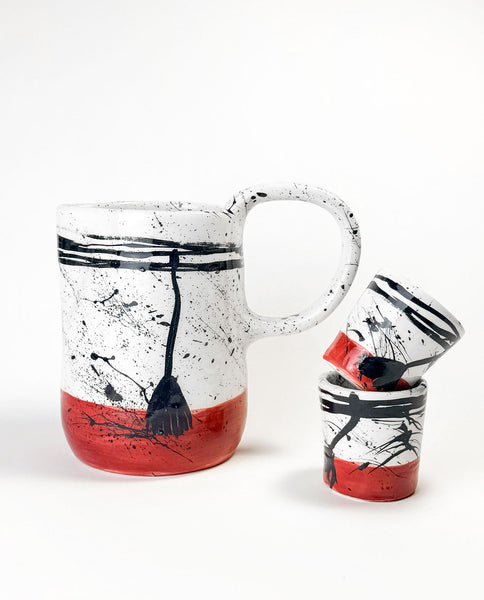 I AM GREEK - Handcrafted Ceramic Carafe "TSAROUCHI"