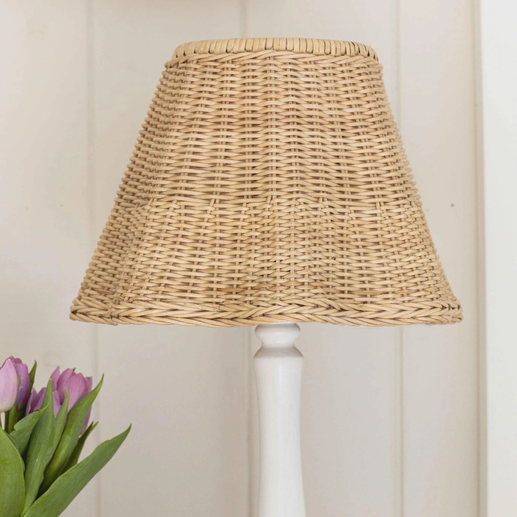 Wave Rattan Lampshade (Medium)