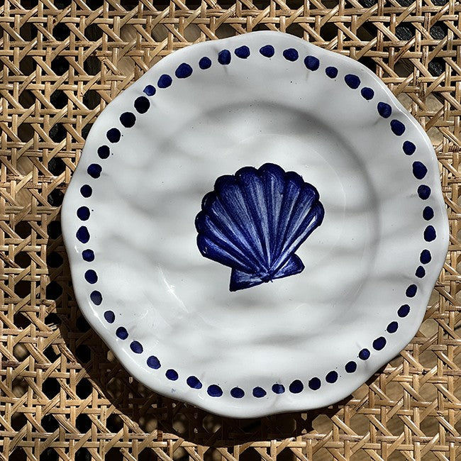 Estate Blue Shell Plate 16cm