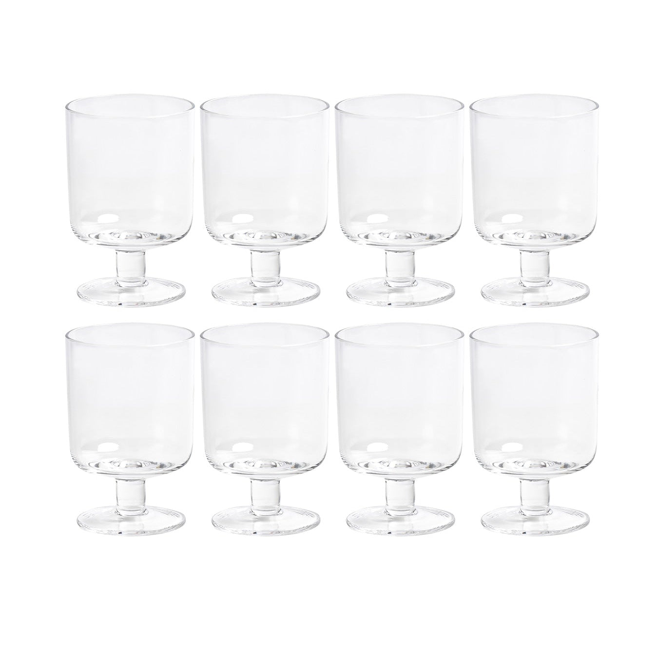 Eddie Glasses Clear - Set of 8